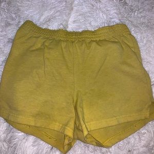 Yellow sofee shorts
